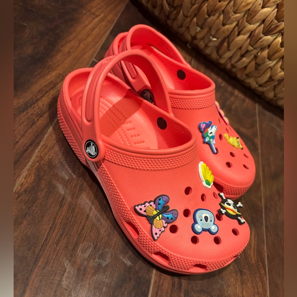Coral Crocs